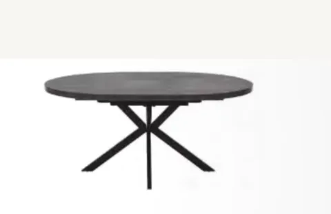 ARDEN CHARCOAL 1.2M (+0.4M) ROUND EXTENDING TABLE 