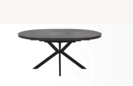 ARDEN CHARCOAL 1.2M (+0.4M) ROUND EXTENDING TABLE 