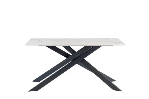 Diane Kass Gold/Black Leg 1.6m Dining Table