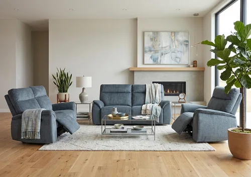 Astrid Fabric Recliner Sofa