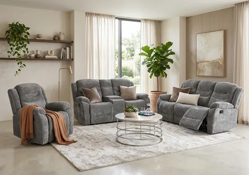 Benson Fabric Recliner Sofa