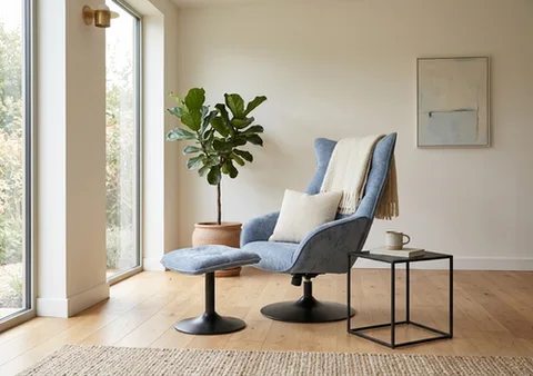 Osbourne Chair and Footstool