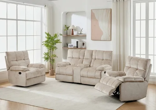 Rowan Fabric Recliner Sofa