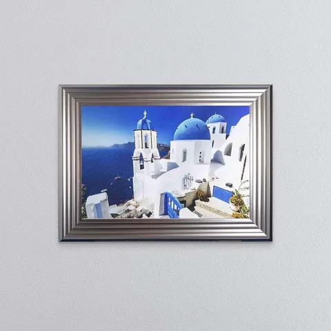 Santorini Landscape Framed Wall Art