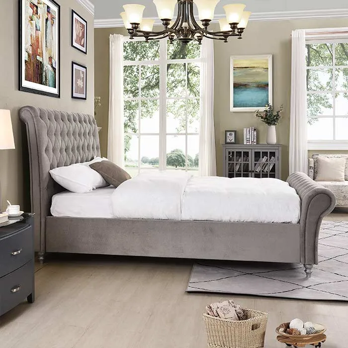 6ft Kilkenny Bed Set - Silver