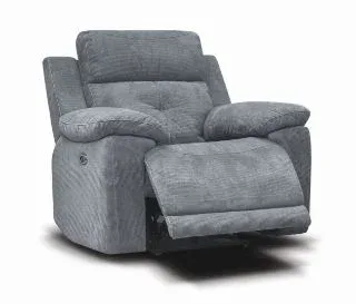 Ancona Grey 1 Seater Recliner Sofa