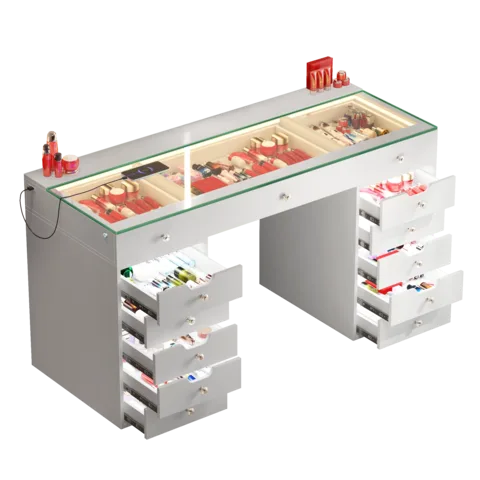 Eva 13 Drawer Vanity Desk