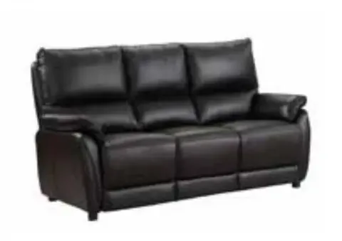 Esprit Black 3 Seater Sofa - Fixed