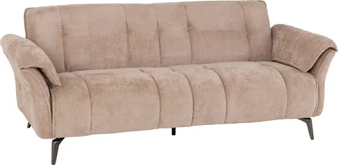 AMALFI 3 SEATER SOFA - CHAMPAGNE FABRIC