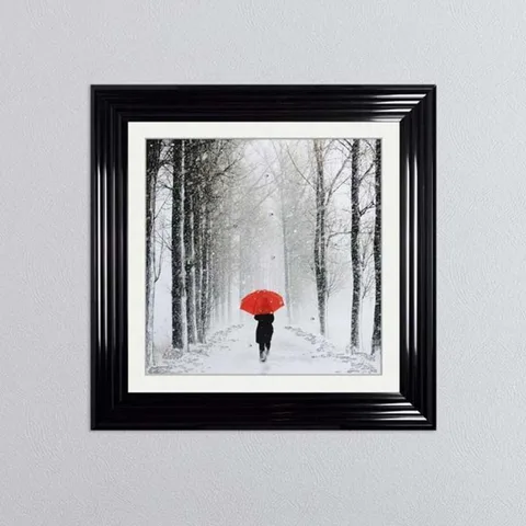 Umbrella Path Framed Wall Art
