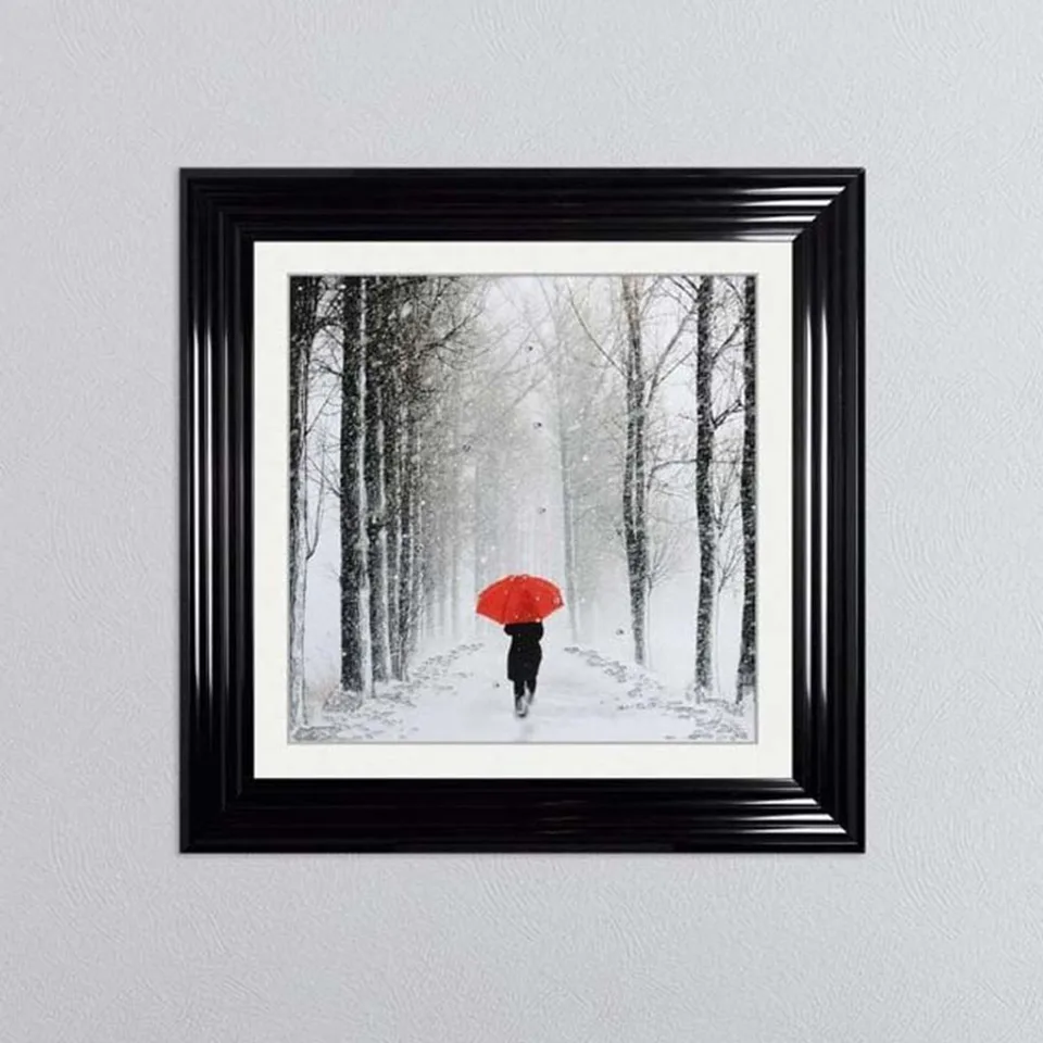 Umbrella Path Framed Wall Art