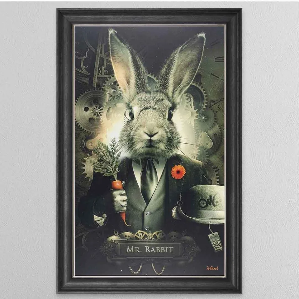 Mr Rabbit Framed Wall Art