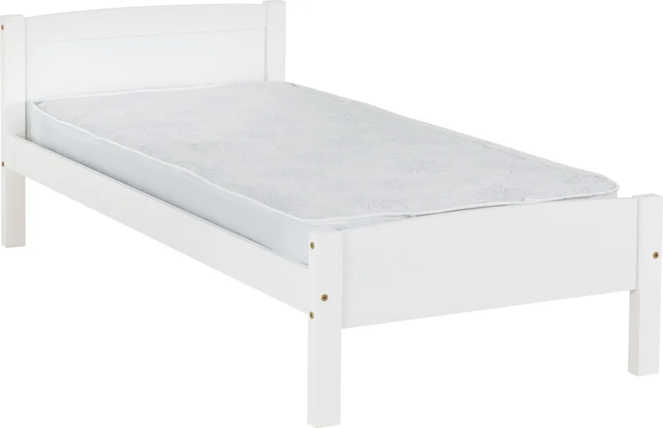 Amber 3ft Single Bed White