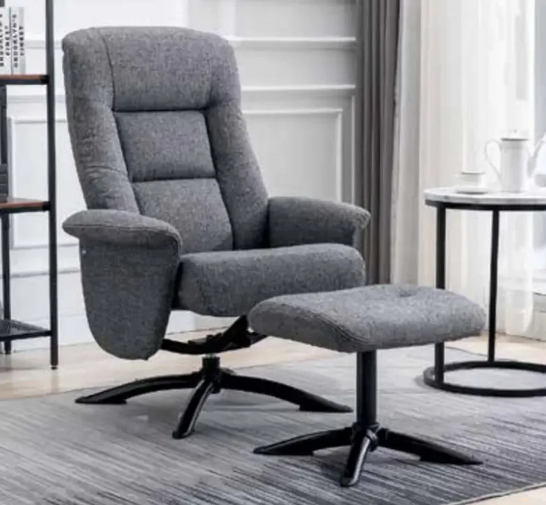 Denver Swivel Recliner and Stool