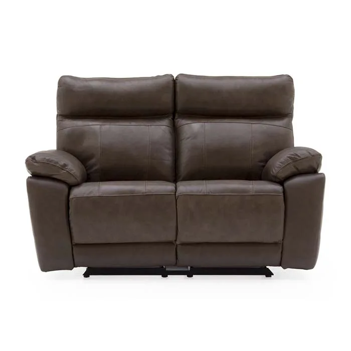 Positano Leather Reclining 2 Seater - Brown