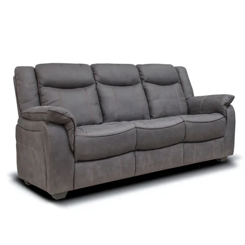 Brooklyn Charcoal 3 Seater Fixed Sofa