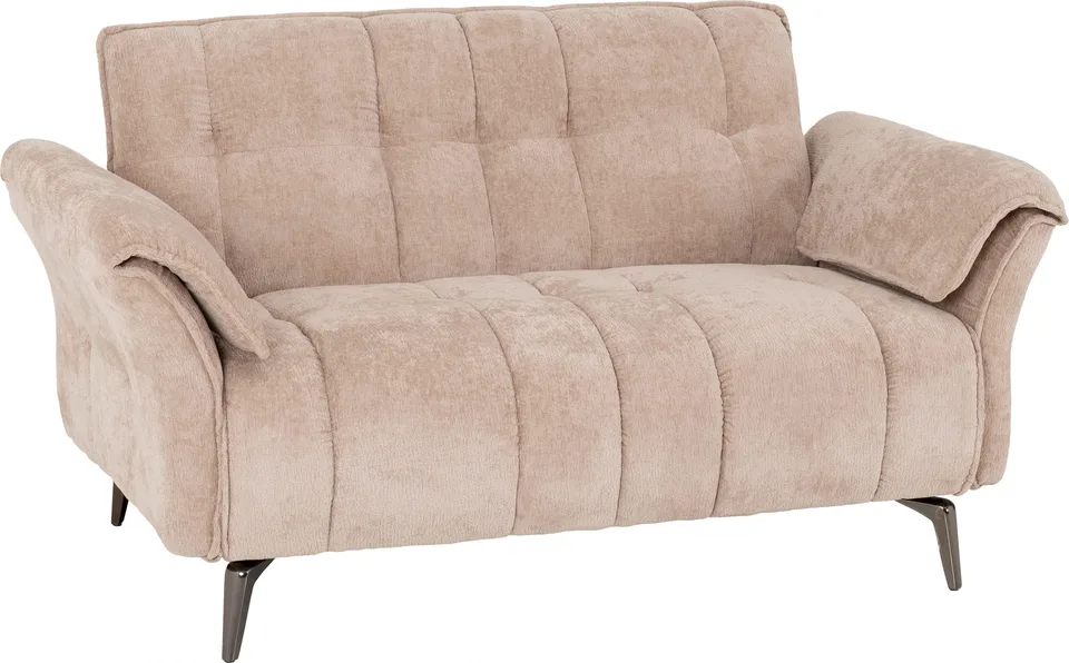 AMALFI 2 SEATER SOFA - CHAMPAGNE FABRIC