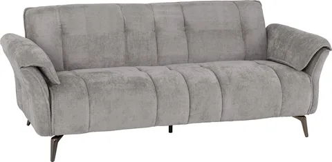 AMALFI 3 SEATER SOFA - GREY FABRIC