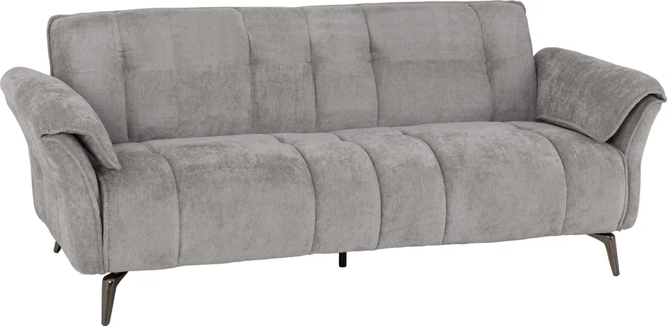 AMALFI 3 SEATER SOFA - GREY FABRIC