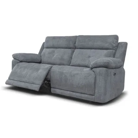Ancona Grey 3 Seater Recliner Sofa