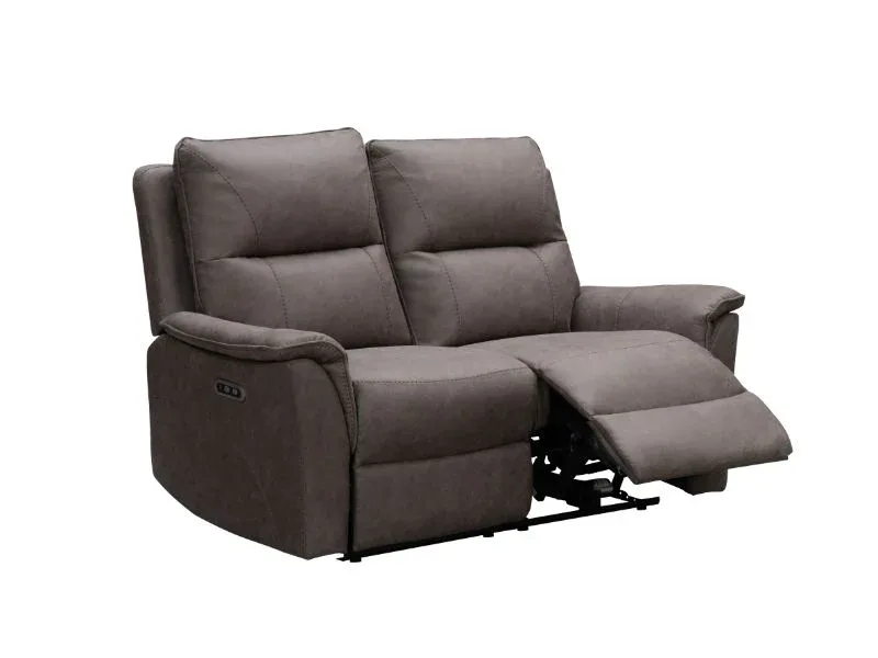 Kansas Truffle 2 Seater Sofa - Electric Reclining