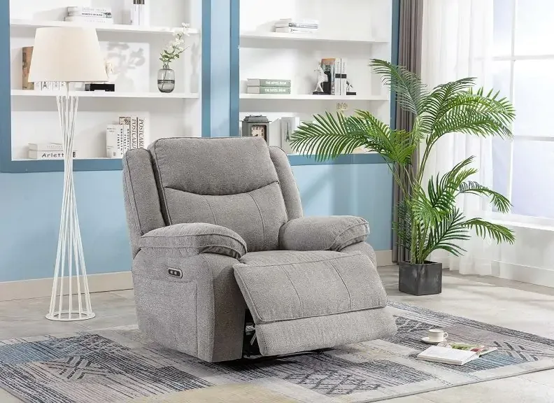 Herbert 1 Seater Recliner Armchair - Dark Grey