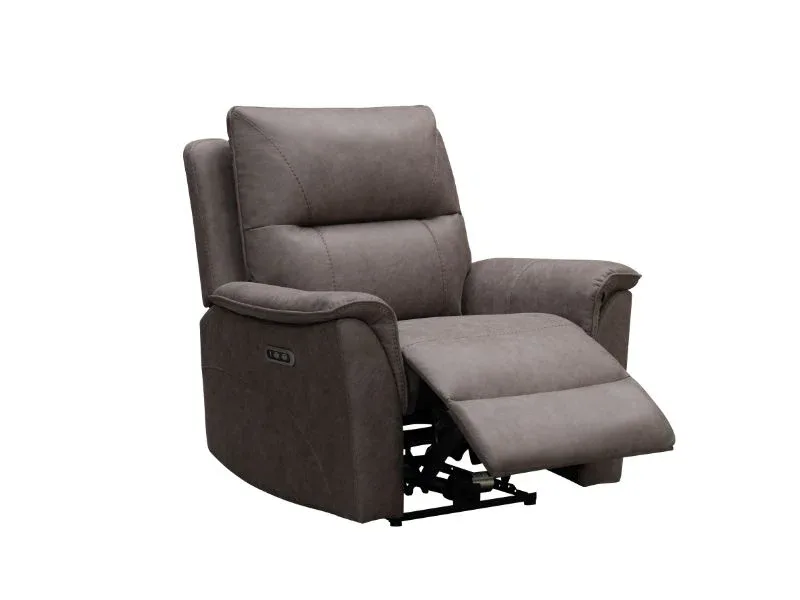 Kansas Truffle 1 Seater Sofa - Manual Reclining