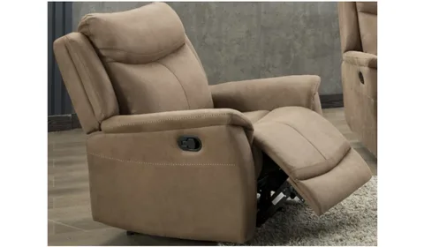 Arizona Caramel 1 Seater Fabric Armchair - Fixed