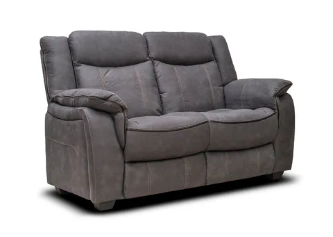 Brooklyn Charcoal 2 Seater Fixed Sofa