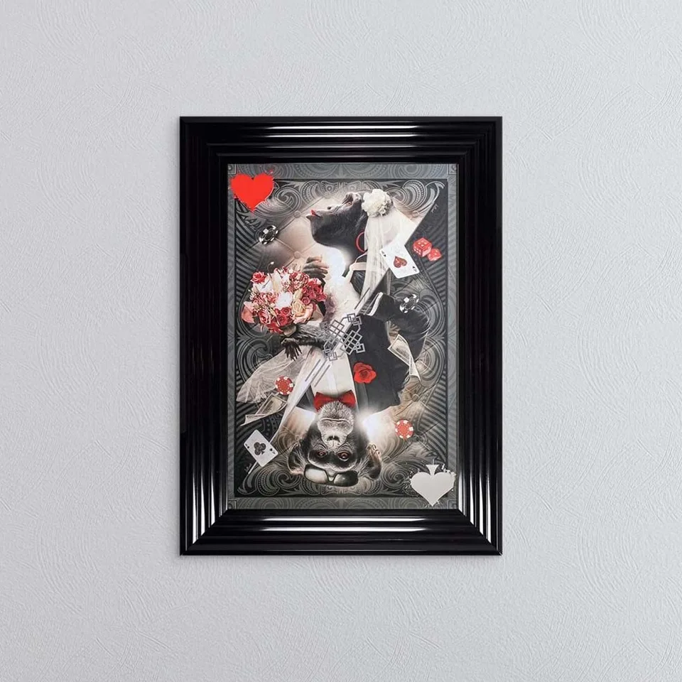 Monkey Marriage Framed Wall Art