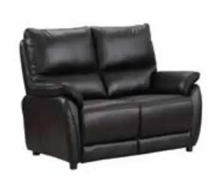 Esprit Black 2 Seater Sofa - Fixed