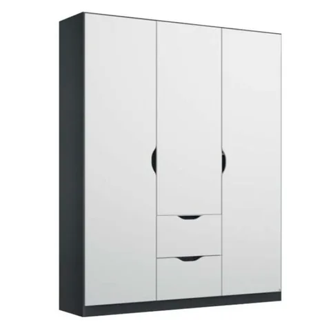 Arnstein 3 Door Wardrobe - Stone Grey