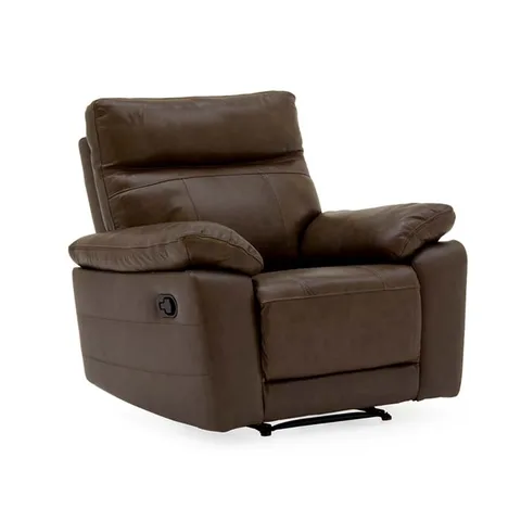 Positano Leather Reclining Chair - Brown