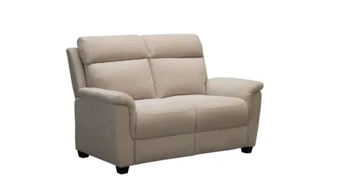 Detroit Natural 2 Seater Fabric Sofa - Fixed