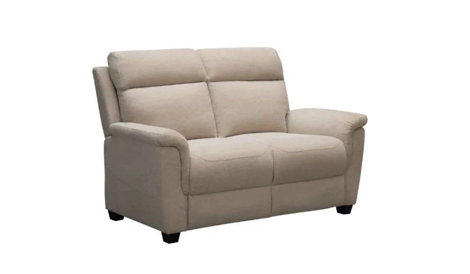 Detroit Natural 2 Seater Fabric Sofa - Fixed