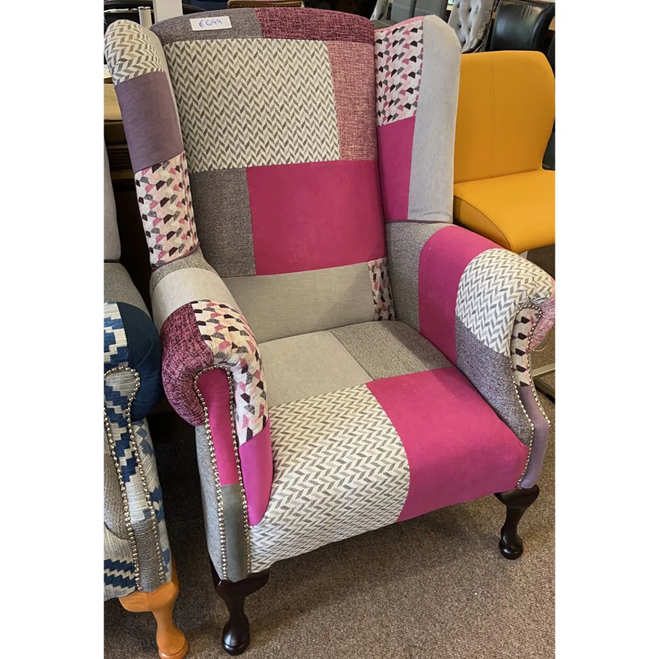 Patchwork Armchair - Pink