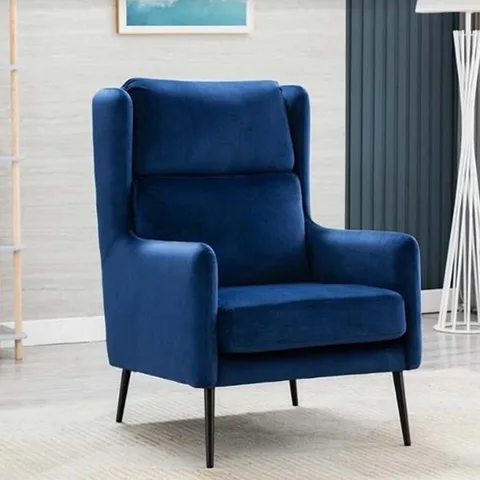Noah Fabric Armchair - Blue