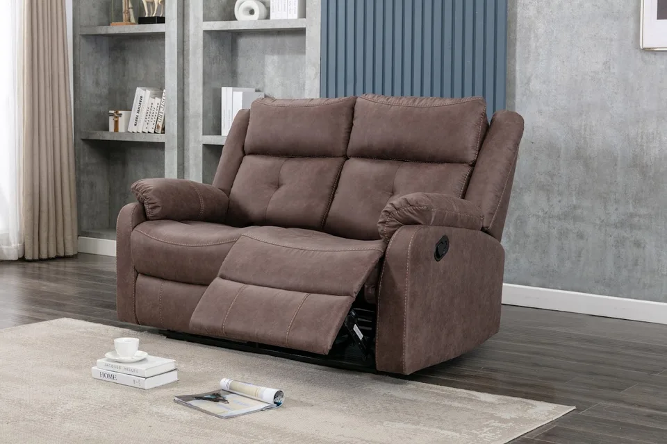 Casey 2 Seater Recliner | Chestnut | Anchor - Chestnut Brown