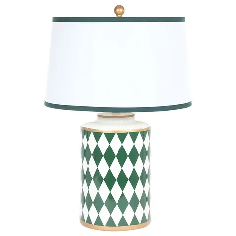 Harlequinn Table Lamp Green