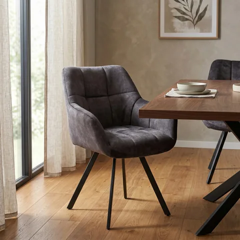 Jade Dining Chair - Charcoal - KD