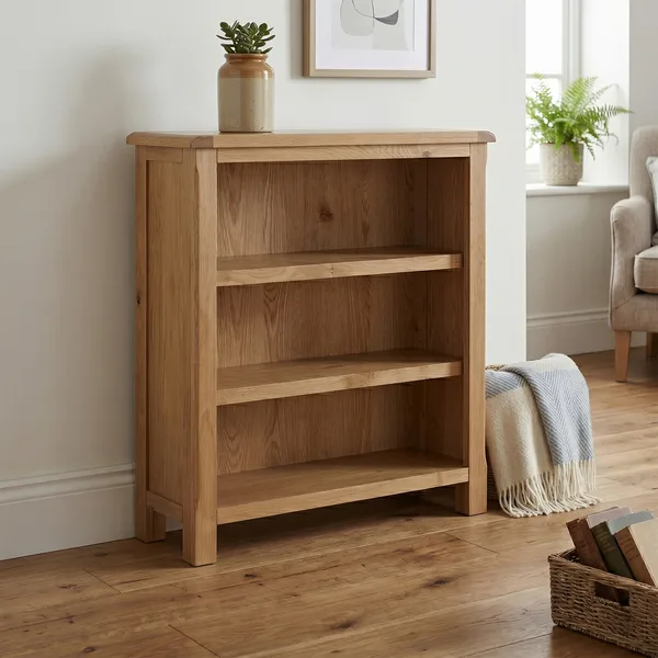 Kilmore Oak Low Bookcase