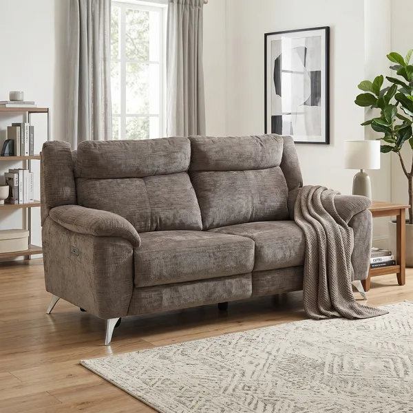 Monroe Electric 3 Seater Stone