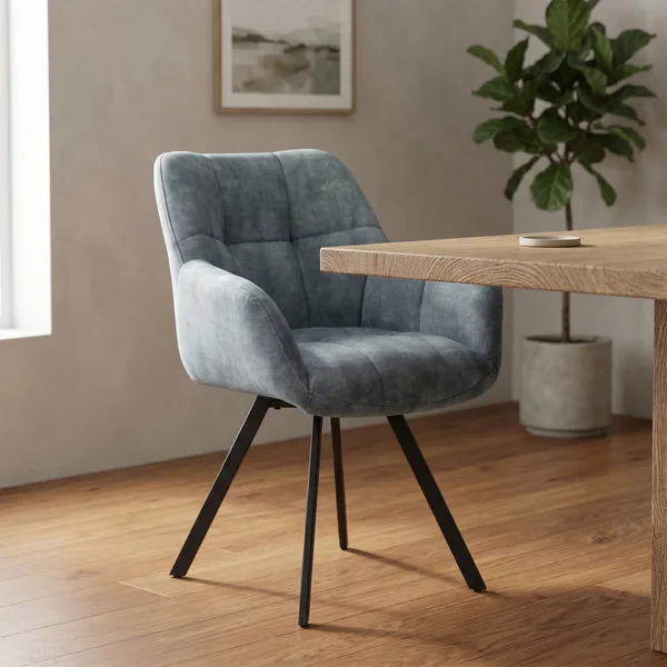 Jade Dining Chair - Stone Blue - KD
