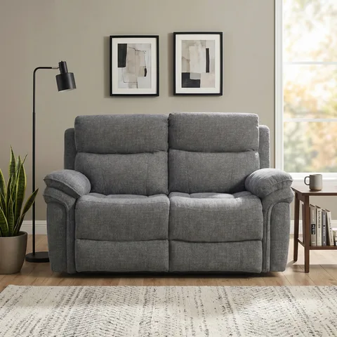 Harrow 2 Seater Elec Dark Grey