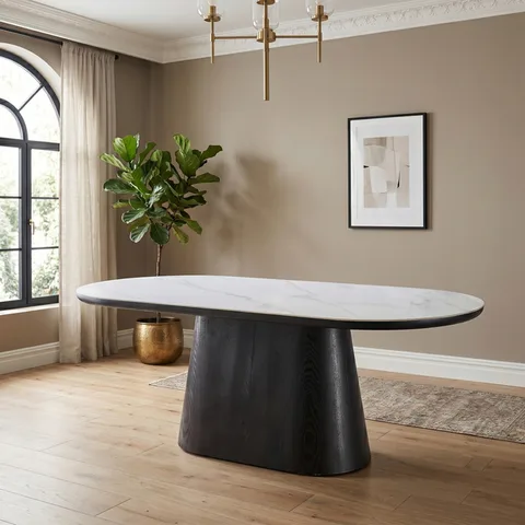 Calgary Dining Table White Top