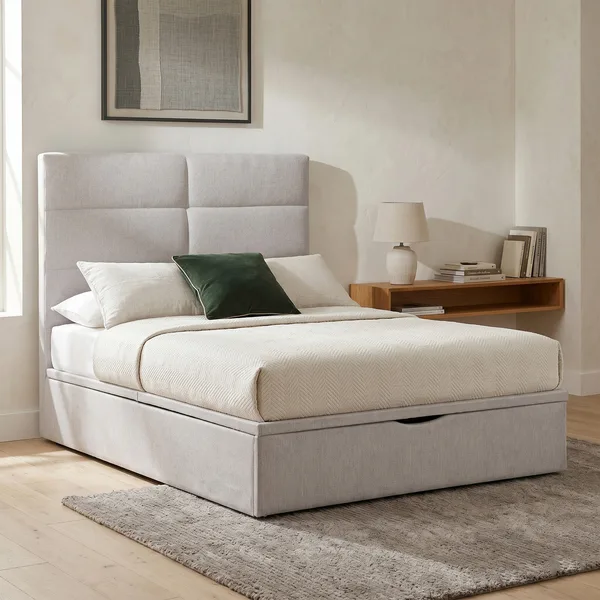 Jessica 4'6 Bed Beige