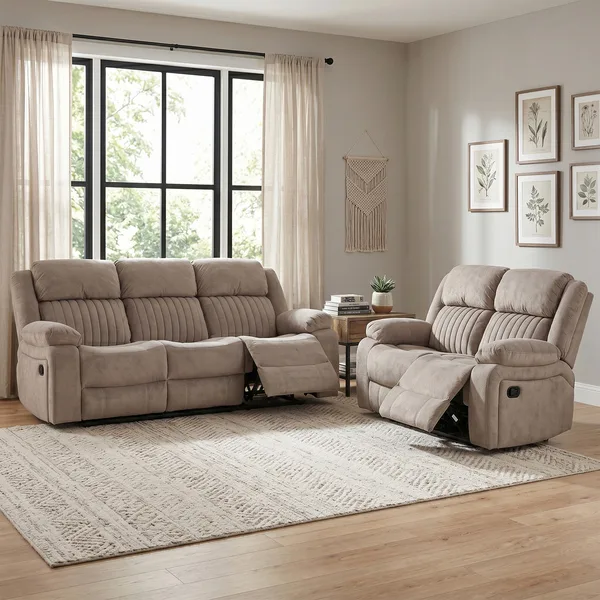 Morgan 3+2 Suite Taupe