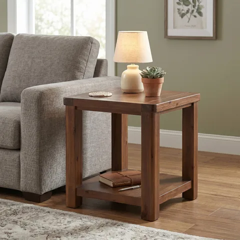 Andorra Acacia End Table