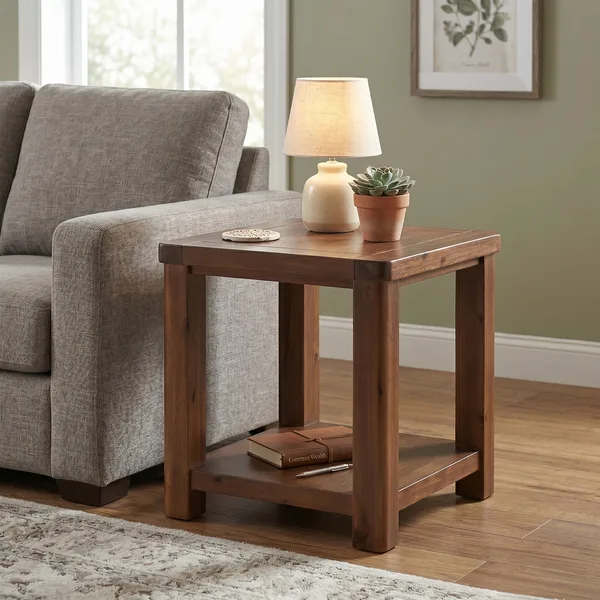 Andorra Acacia End Table
