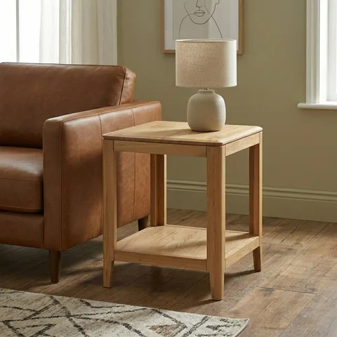 Dunmore Oak End Table